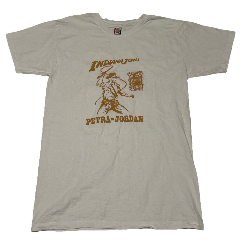 Vintage Indiana Jones Petra-Jordan T Shirt 90s  Arabic Al Baz Movie Size XXL